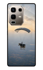 Skydiving Cow Infinix Note 50s 5G Plus Metal Case Back Cover by Casekaro