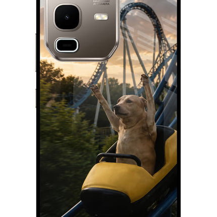 Rollercoaster Dog Infinix Note 50s 5G Plus Metal Case Back Cover by Casekaro