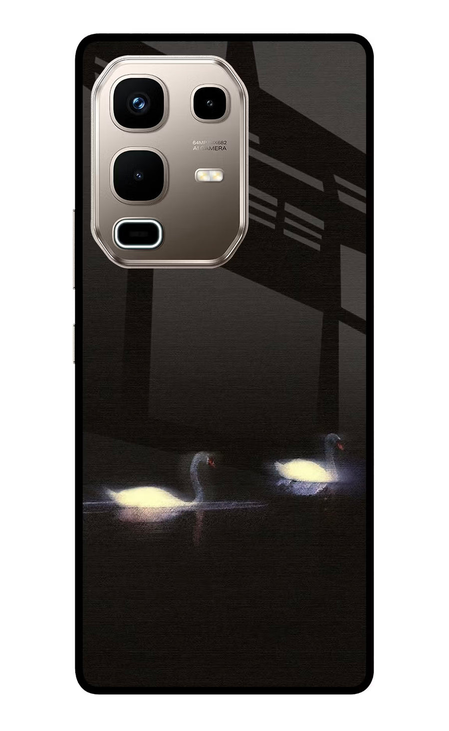Silent Swans Infinix Note 50s 5G Plus Back Cover, Metal case