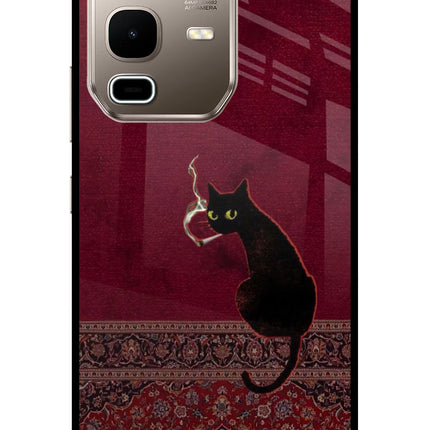 Midnight Cat Infinix Note 50s 5G Plus Metal Case Back Cover by Casekaro