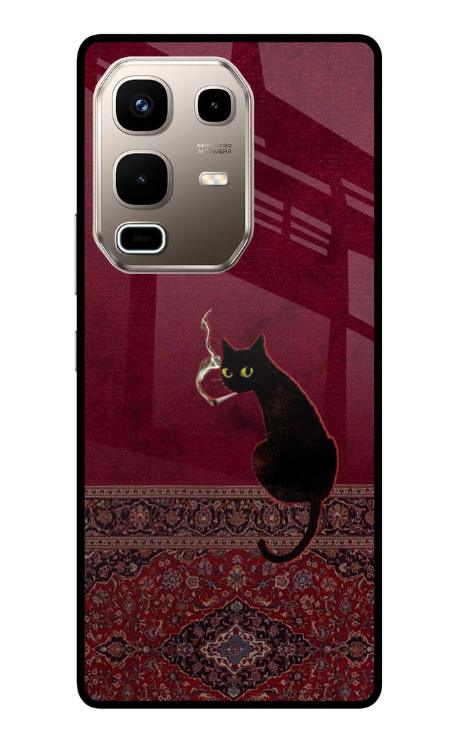 Midnight Cat Infinix Note 50s 5G Plus Metal Case Back Cover by Casekaro