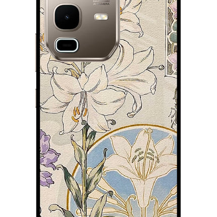 White Lily Infinix Note 50s 5G Plus Metal Case Back Cover by Casekaro
