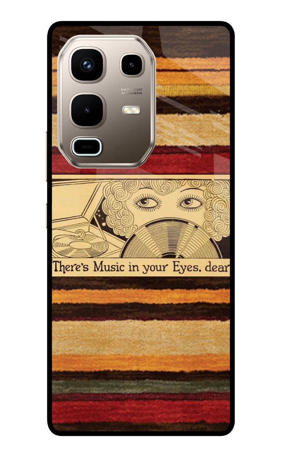 Vinyl Stripes Infinix Note 50s 5G Plus Back Cover, Metal case