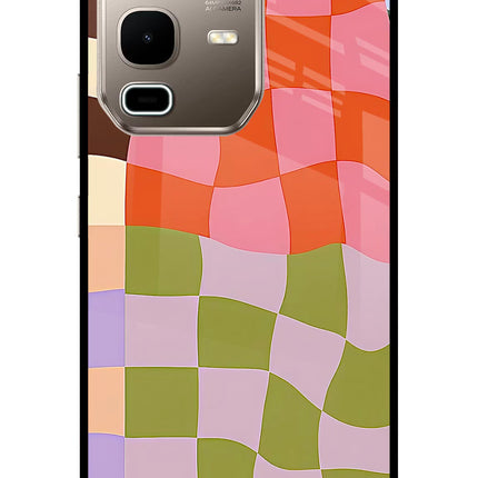 Wavy Grid Infinix Note 50s 5G Plus Metal Case Back Cover by Casekaro