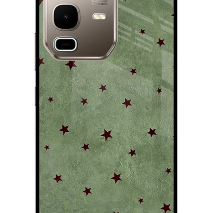 Green Stars Infinix Note 50s 5G Plus Metal Case Back Cover by Casekaro
