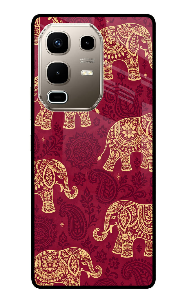 Maroon Elephant Infinix Note 50s 5G Plus Metal Case Back Cover by Casekaro