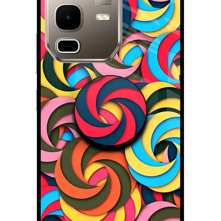 Spiral Pattern Infinix Note 50s 5G Plus Pop Case by Casekaro