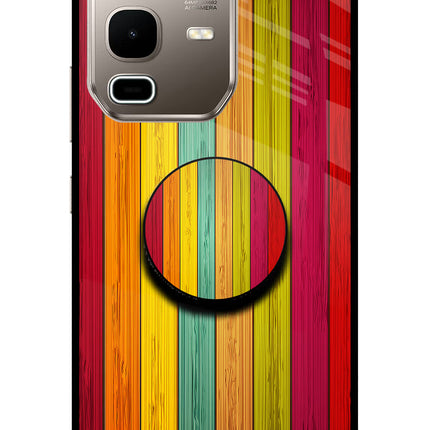 Multicolor Wooden Infinix Note 50s 5G Plus Pop Case by Casekaro