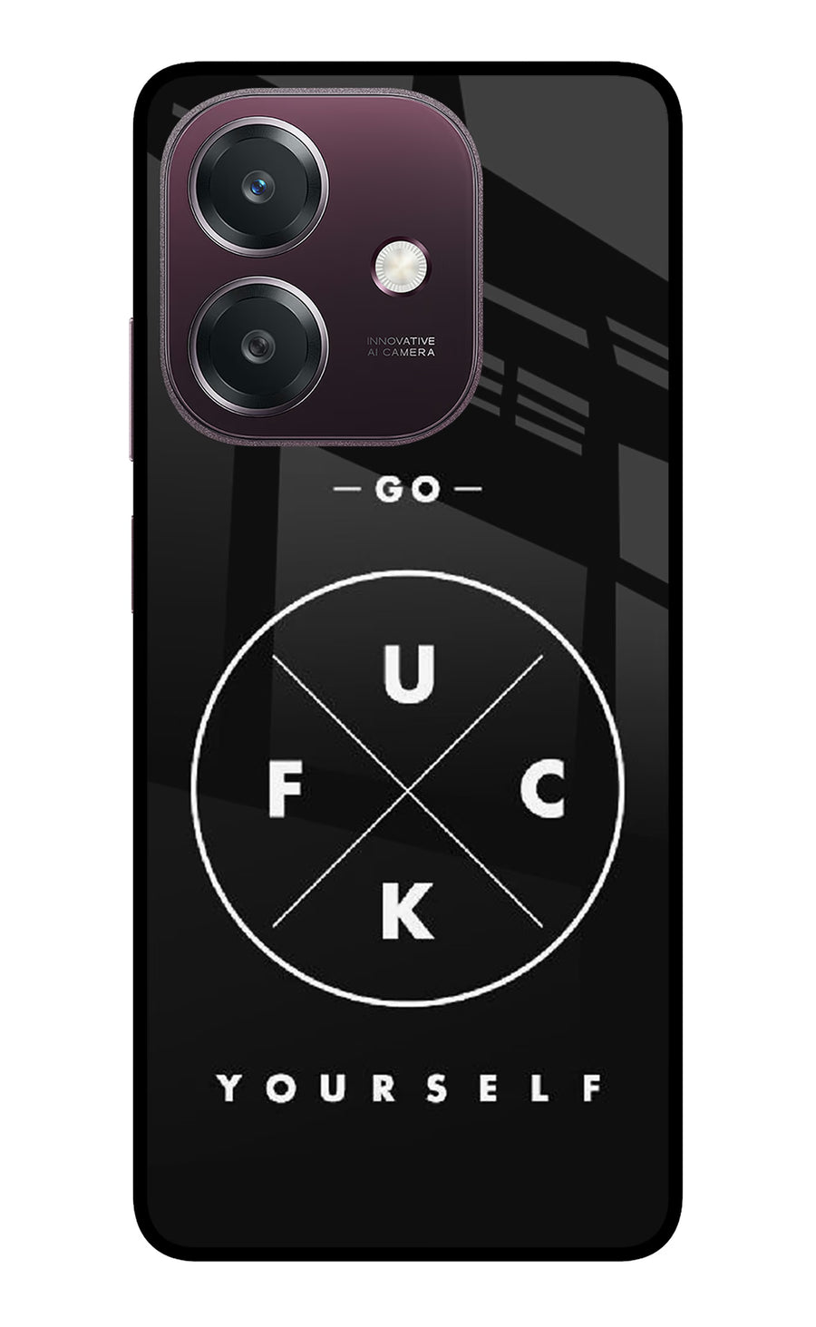 Go Fuck Yourself Oppo A3 5G Back Cover, Metal case