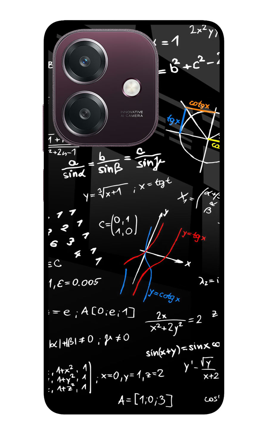 Mathematics Formula Oppo A3 5G Back Cover, Metal case