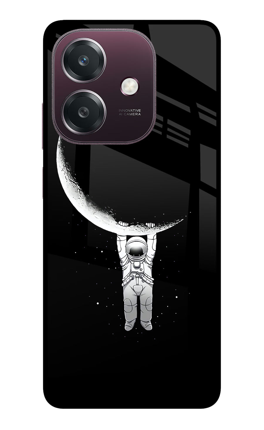 Moon Space Oppo A3 5G Back Cover, Metal case