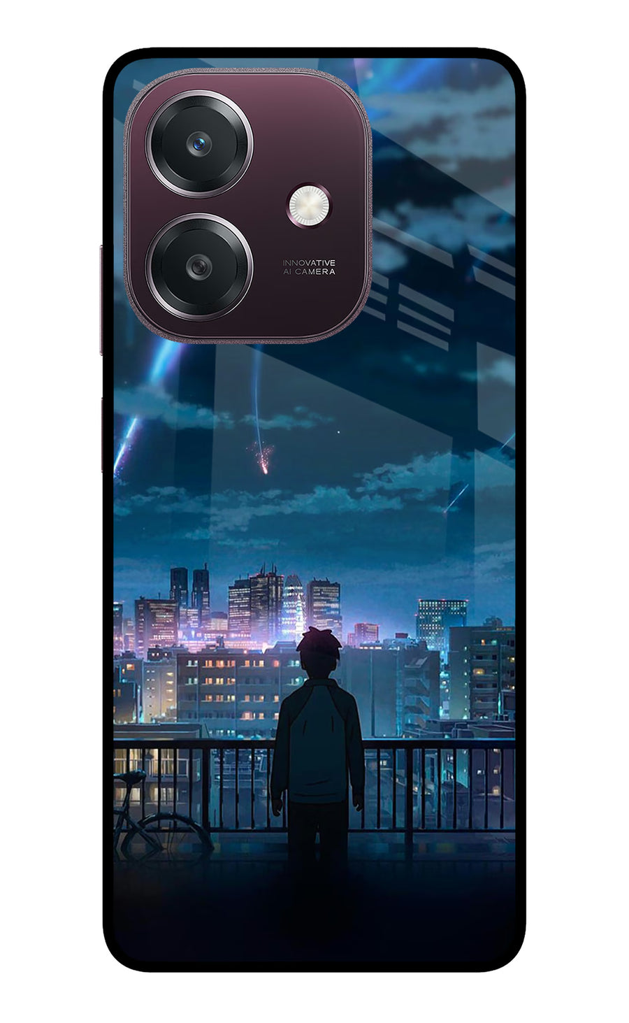 Anime Oppo A3 5G Back Cover, Metal case