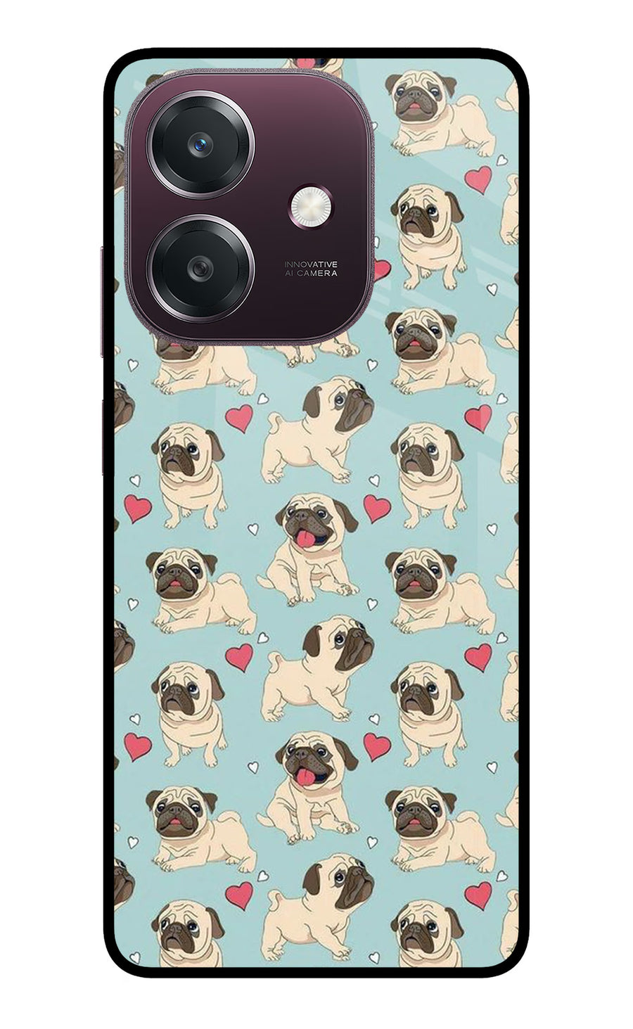 Pug Dog Oppo A3 5G Back Cover, Metal case