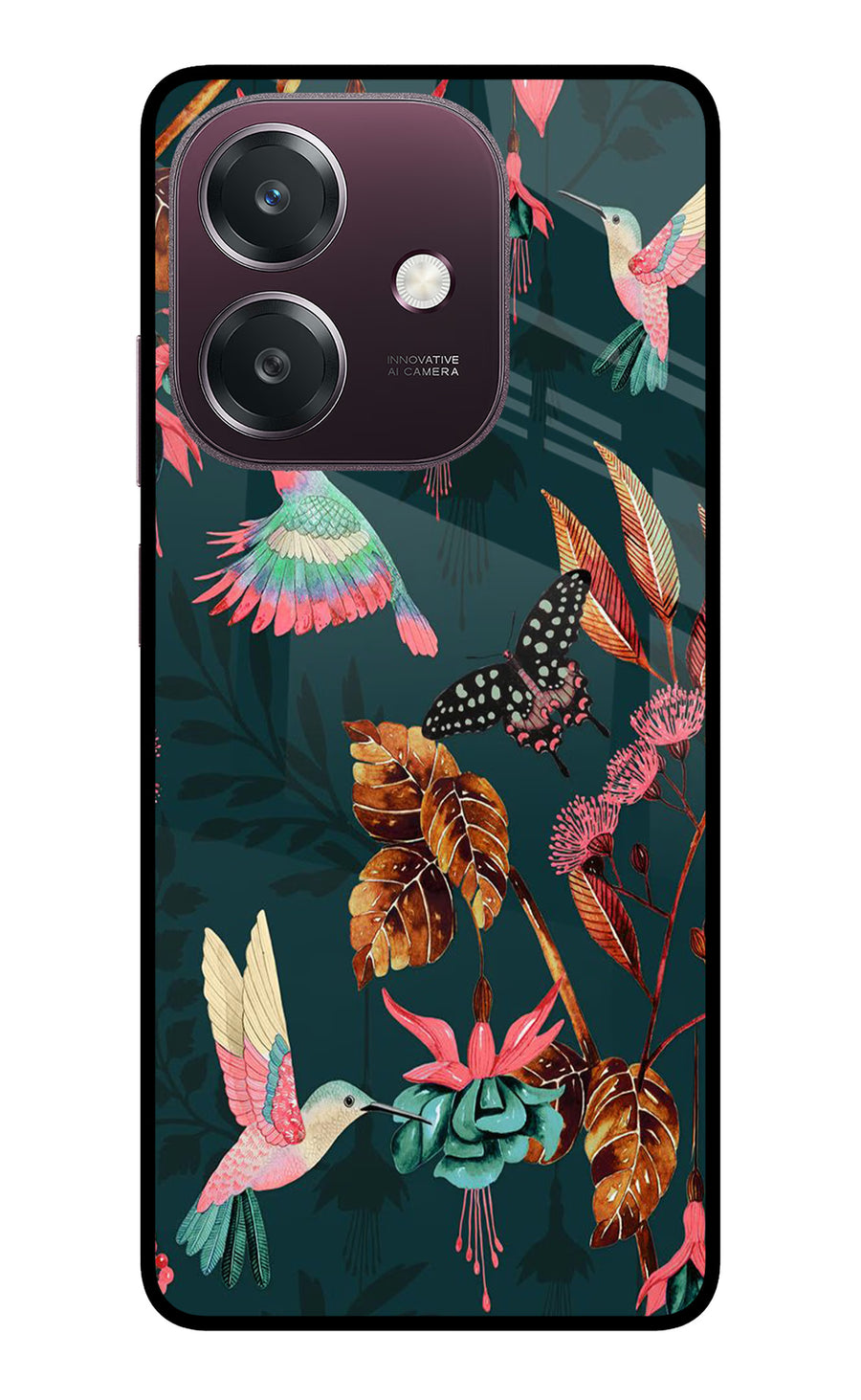 Birds Oppo A3 5G Back Cover, Metal case