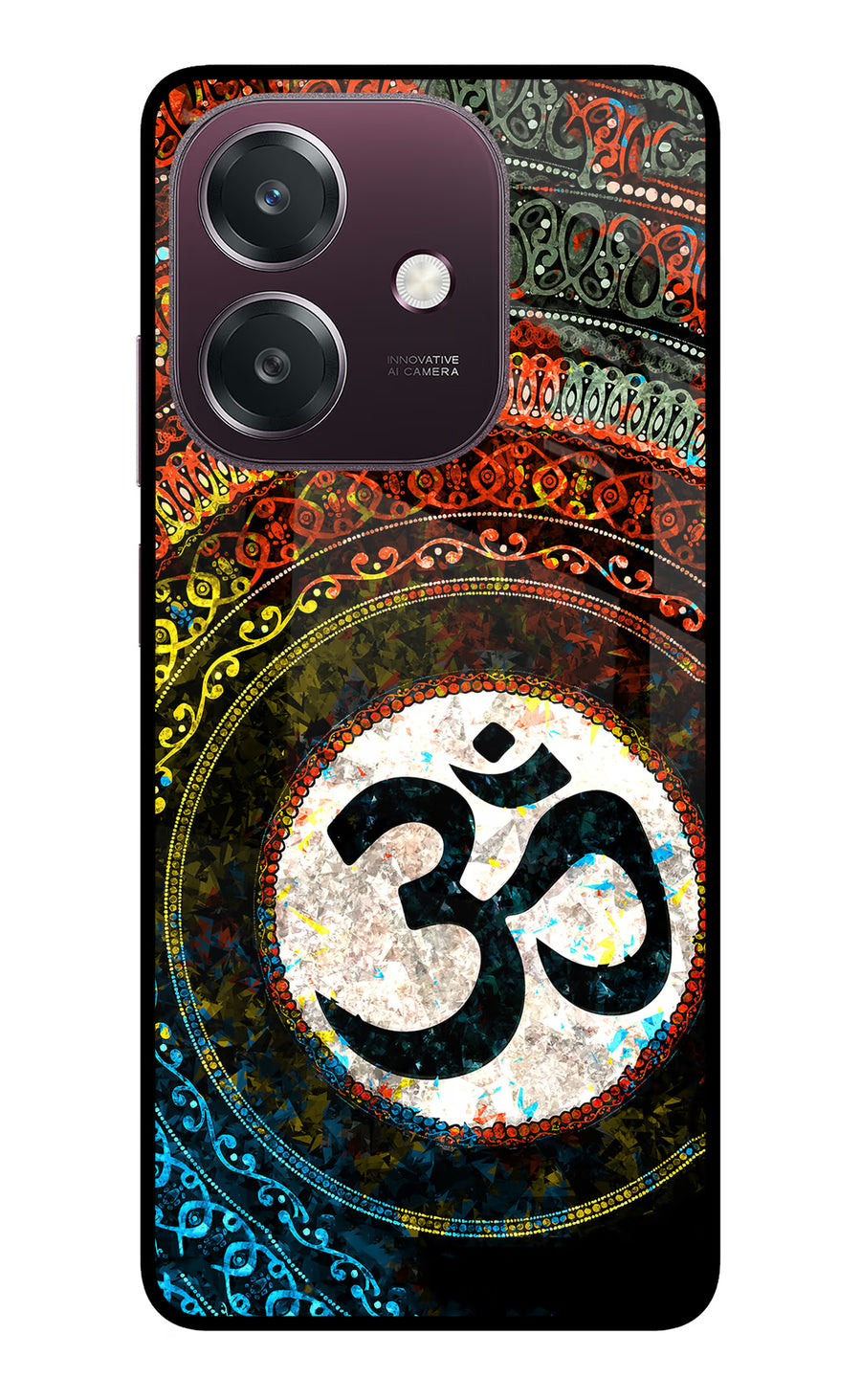 Om Cultural Oppo A3 5G Back Cover, Metal case