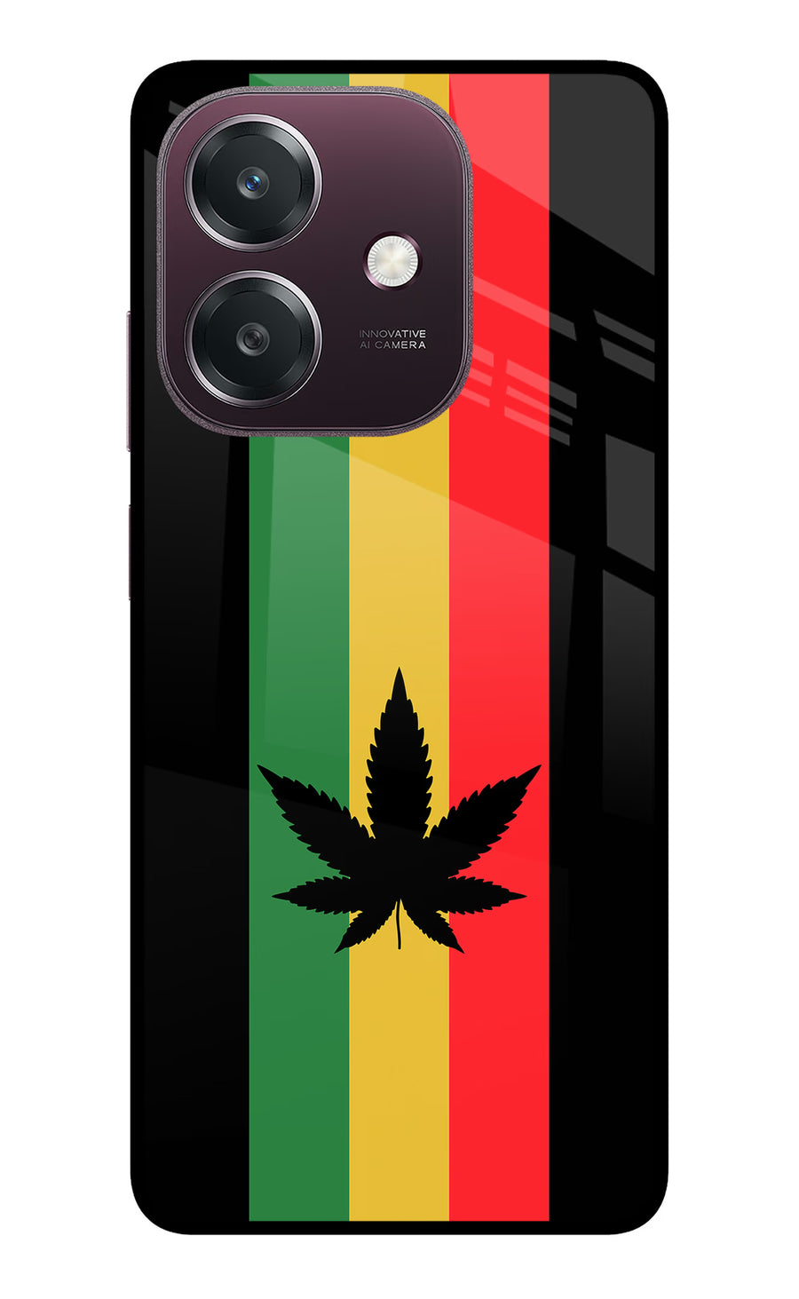 Weed Flag Oppo A3 5G Back Cover, Metal case