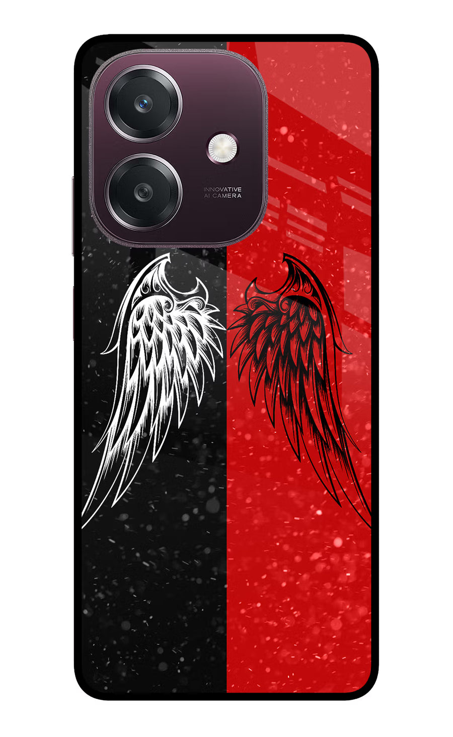 Wings Oppo A3 5G Back Cover, Metal case