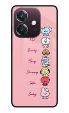 BTS names Oppo A3 5G Metal Case Back Cover by Casekaro