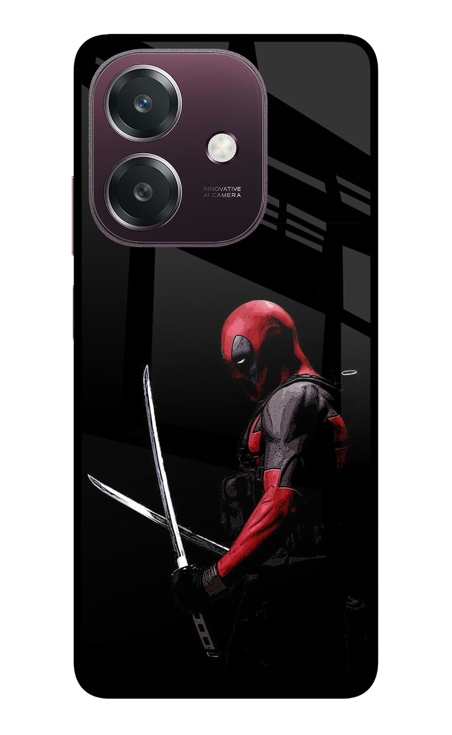 Deadpool Oppo A3 5G Back Cover, Metal case