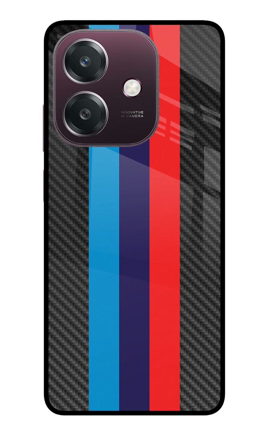 BMW Stripes Pattern Oppo A3 5G Back Cover, Metal case