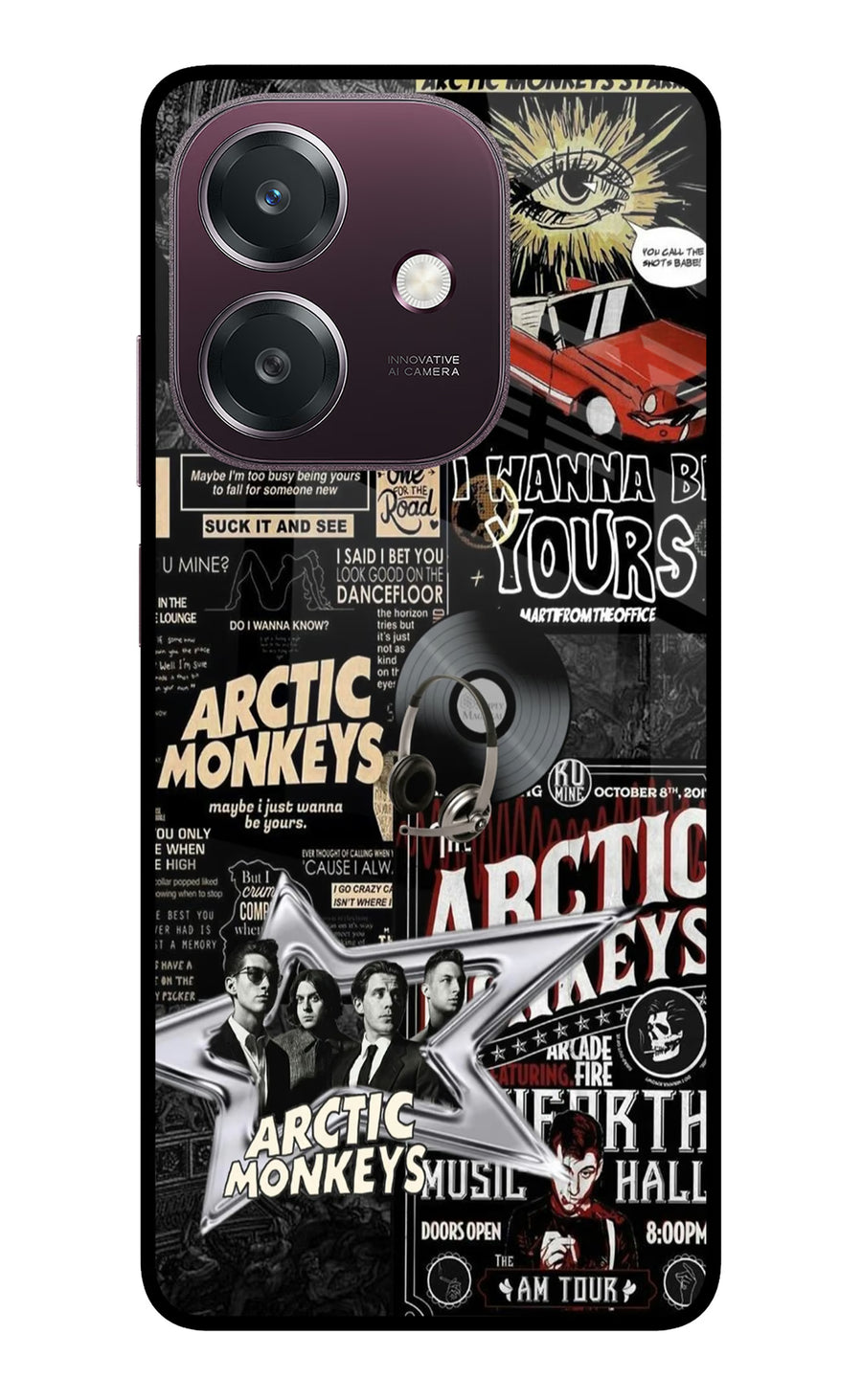 Arctic Monkeys Oppo A3 5G Back Cover, Metal case