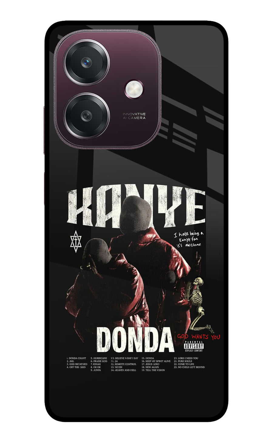 Donda Kanye West Oppo A3 5G Back Cover, Metal case