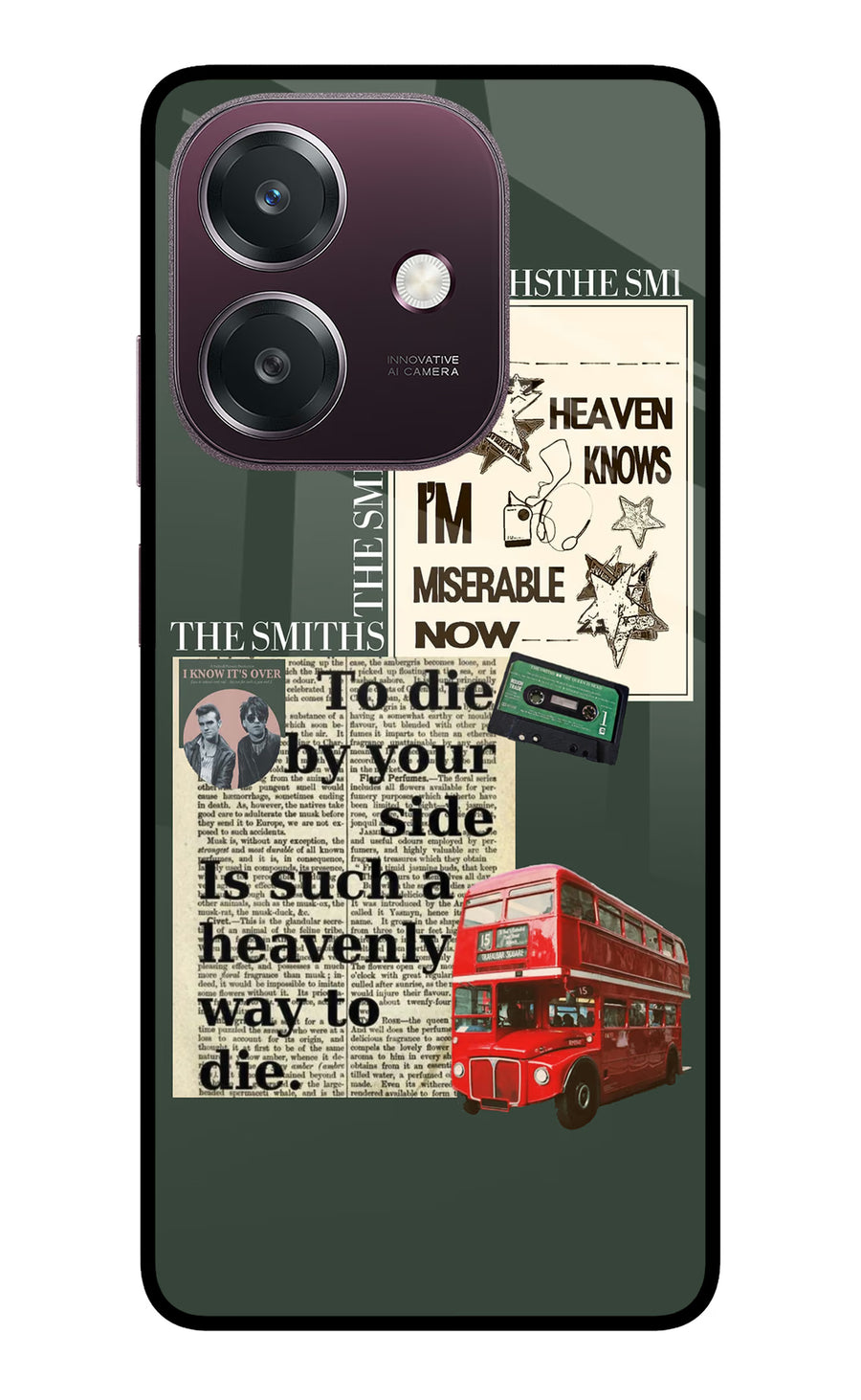 The Smiths Oppo A3 5G Back Cover, Metal case