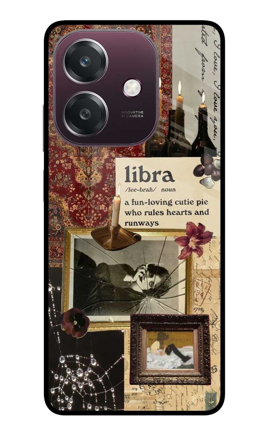 Libra Zodiac Oppo A3 5G Back Cover, Metal case