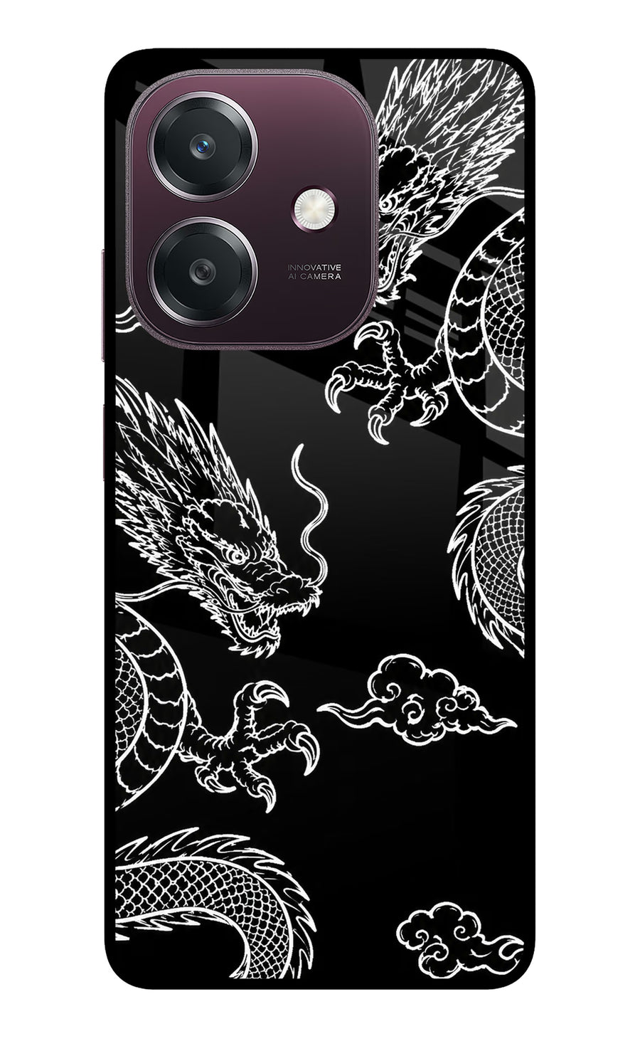 Twin Dragons Oppo A3 5G Back Cover, Metal case