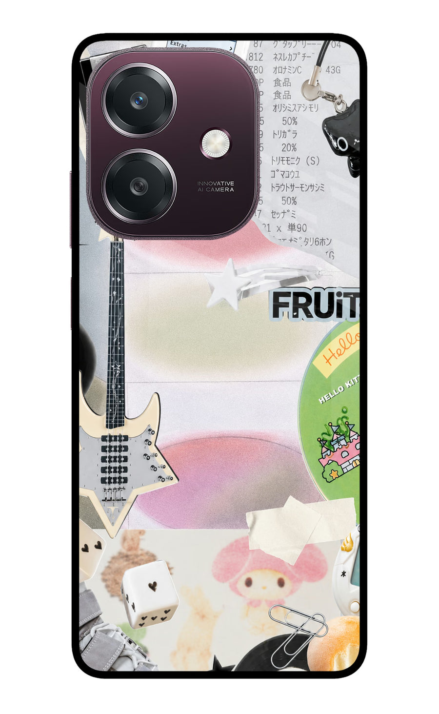 Softcore case Oppo A3 5G Back Cover, Metal case