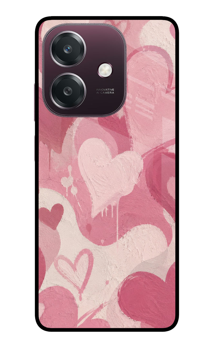 Hearty case Oppo A3 5G Back Cover, Metal case
