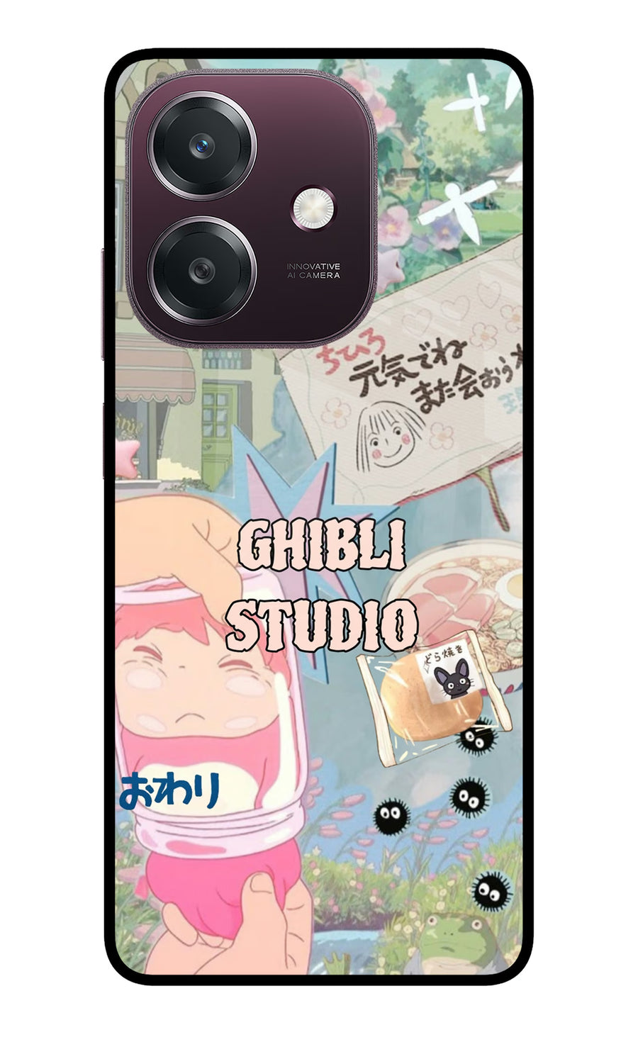 Studio Ghibli Oppo A3 5G Back Cover, Metal case
