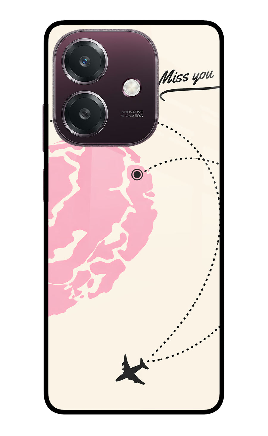 Miss Orbit Oppo A3 5G Back Cover, Metal case