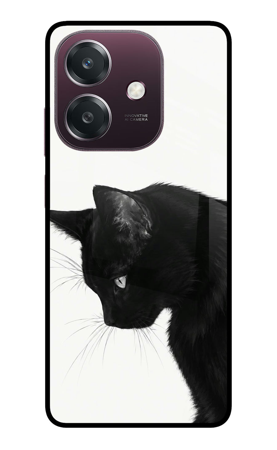 Shadow Gaze Oppo A3 5G Back Cover, Metal case