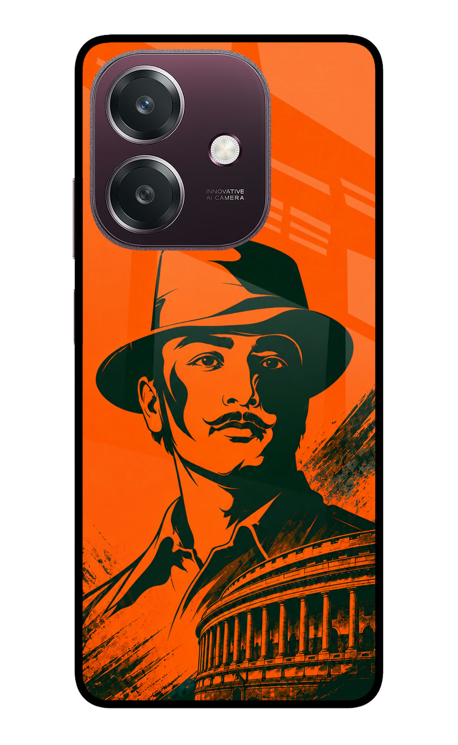 Bhagat Singh Legacy Oppo A3 5G Back Cover, Metal case