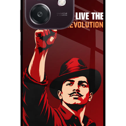 Bhagat Singh Revolution Oppo A3 5G Metal Case Back Cover by Casekaro