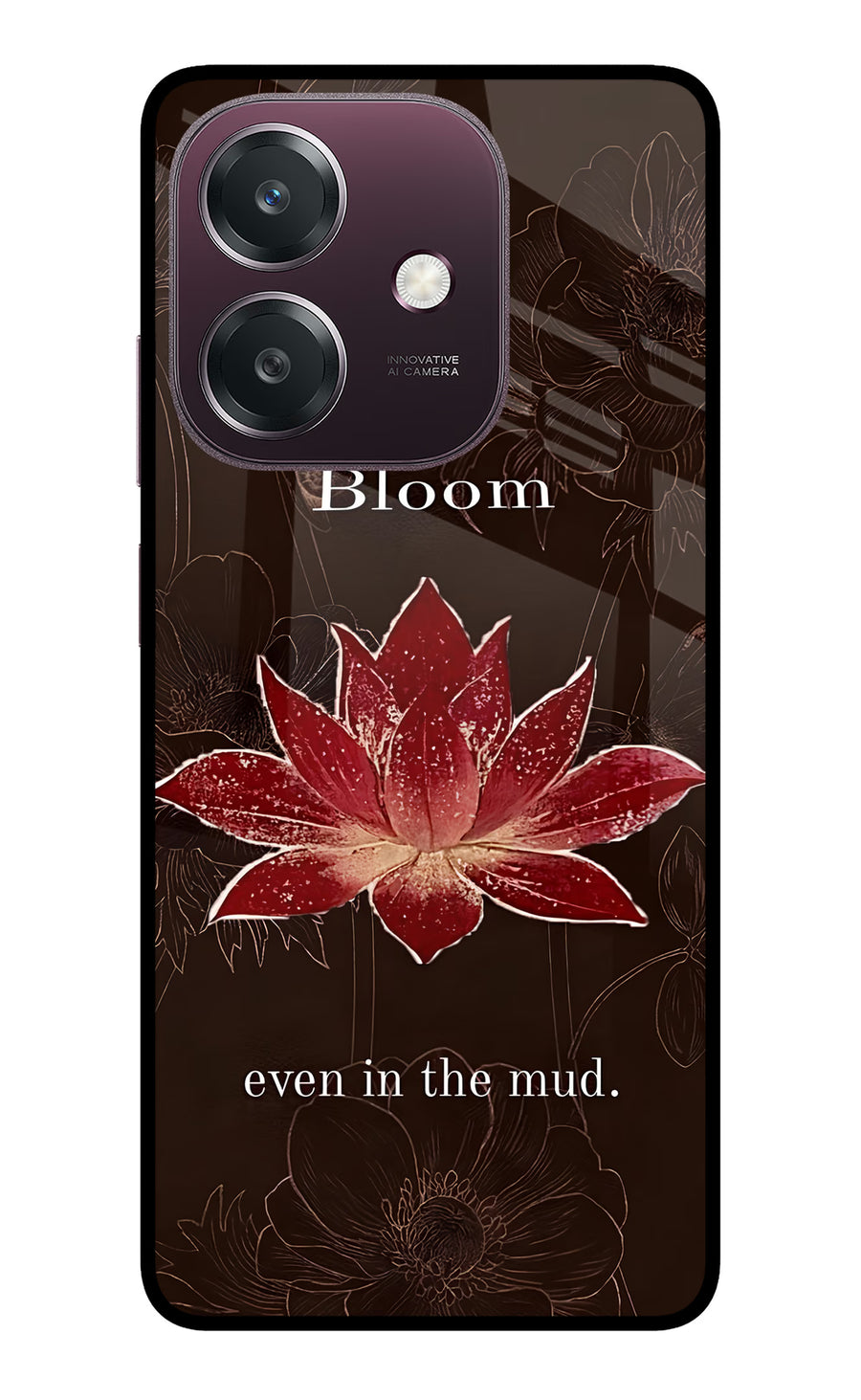 Bloom Oppo A3 5G Back Cover, Metal case