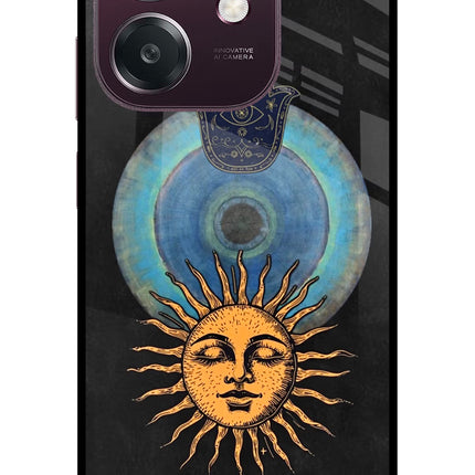 Divine Sun Oppo A3 5G Metal Case Back Cover by Casekaro