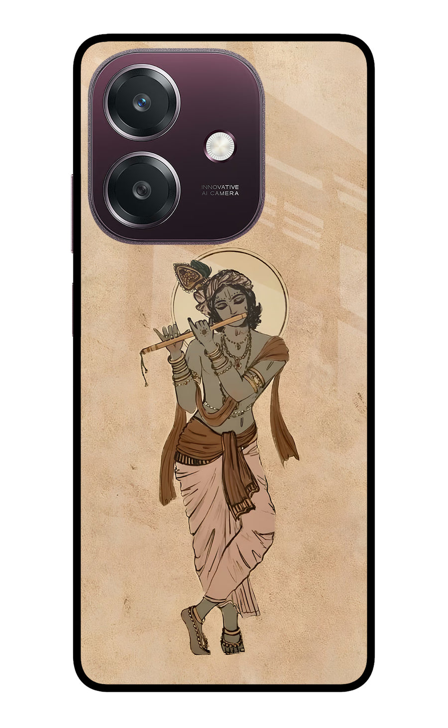 Krishna Oppo A3 5G Back Cover, Metal case