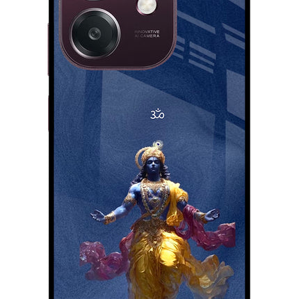 Cosmic Krishna Oppo A3 5G Metal Case Back Cover by Casekaro