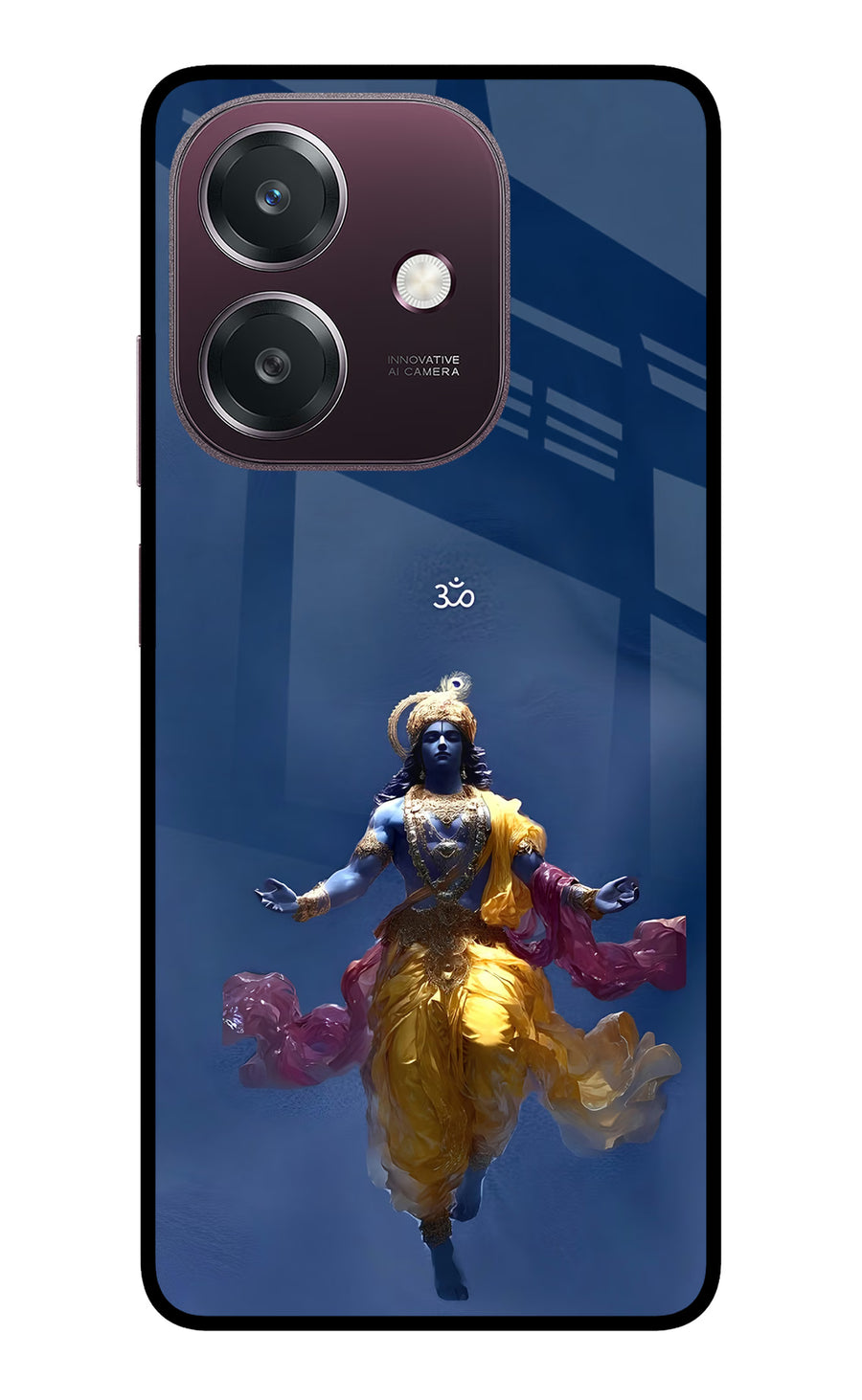 Cosmic Krishna Oppo A3 5G Back Cover, Metal case