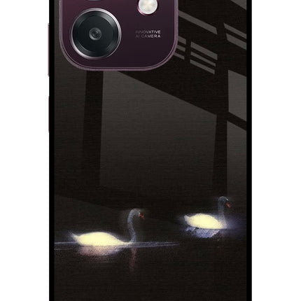 Silent Swans Oppo A3 5G Metal Case Back Cover by Casekaro