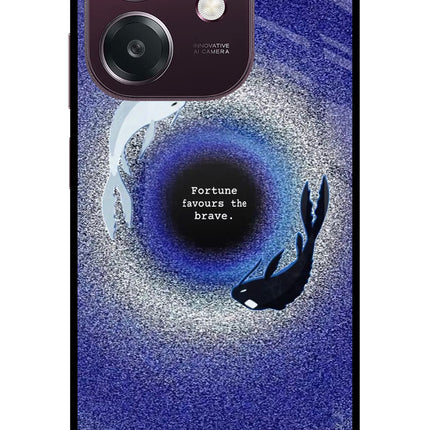 Dark Koi Oppo A3 5G Metal Case Back Cover by Casekaro