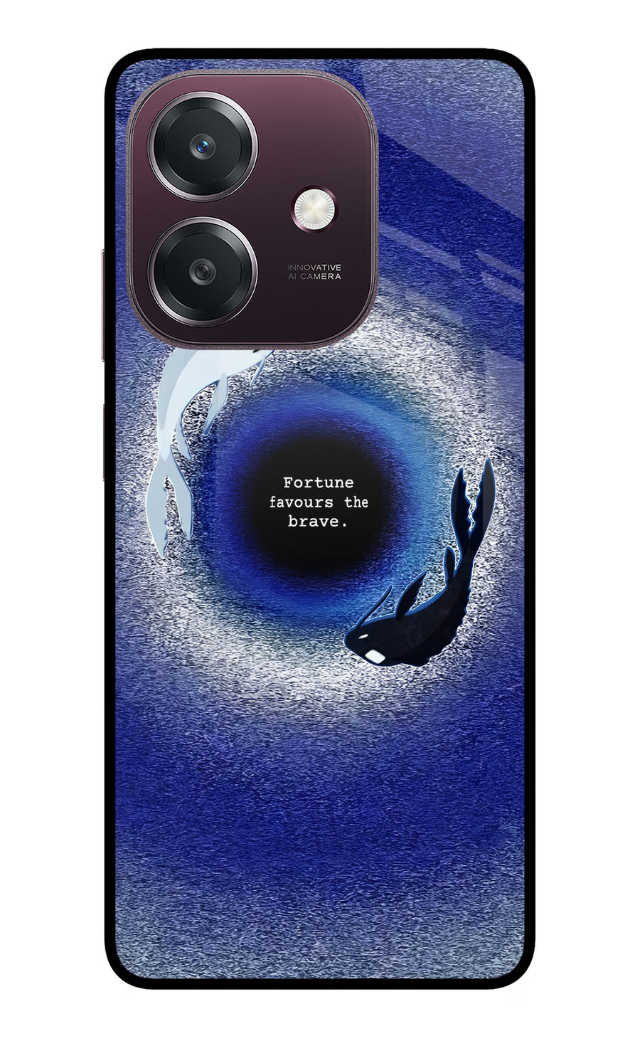 Dark Koi Oppo A3 5G Back Cover, Metal case