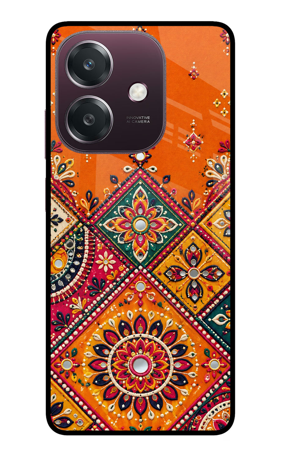 Kutch Glow Oppo A3 5G Back Cover, Metal case