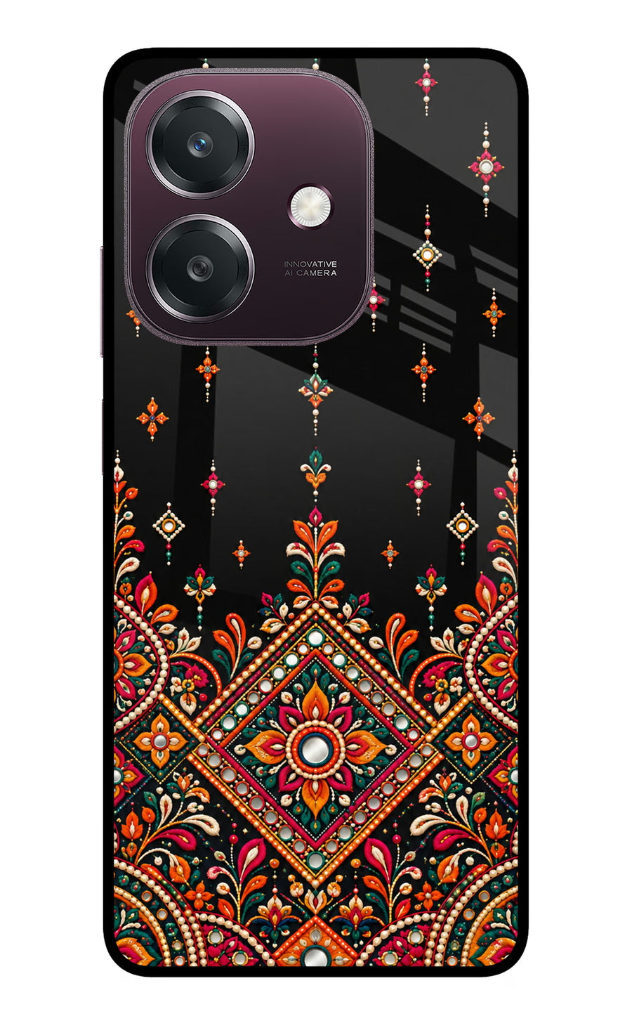 Noir Mehfil Oppo A3 5G Back Cover, Metal case