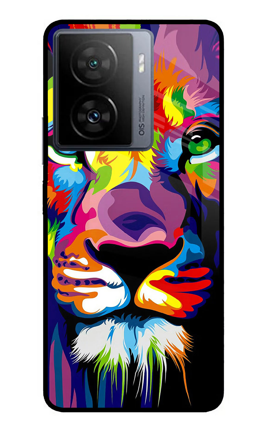 Lion iQOO Z7 5G Back Cover, Metal case
