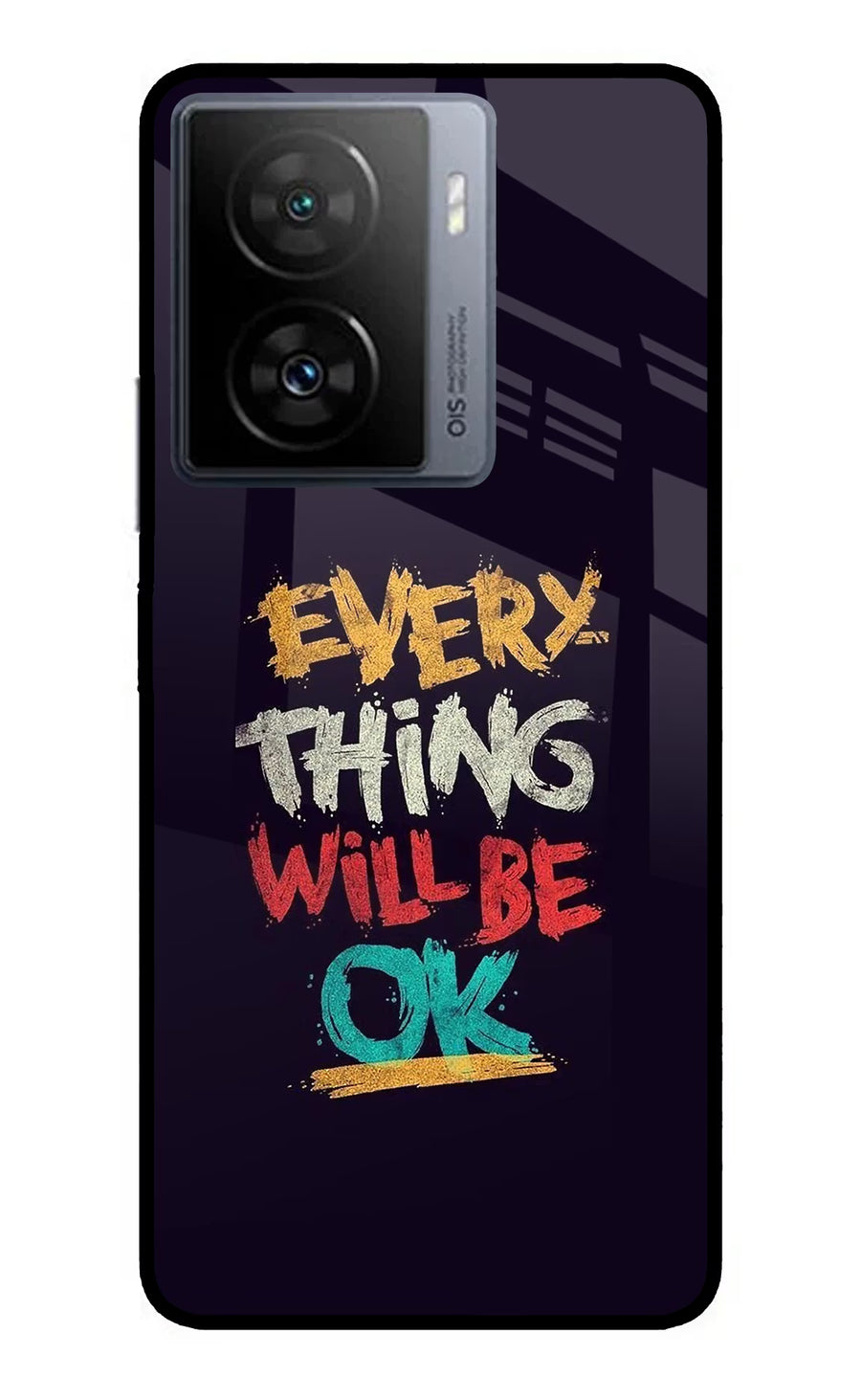 Everything Will Be Ok iQOO Z7 5G Back Cover, Metal case