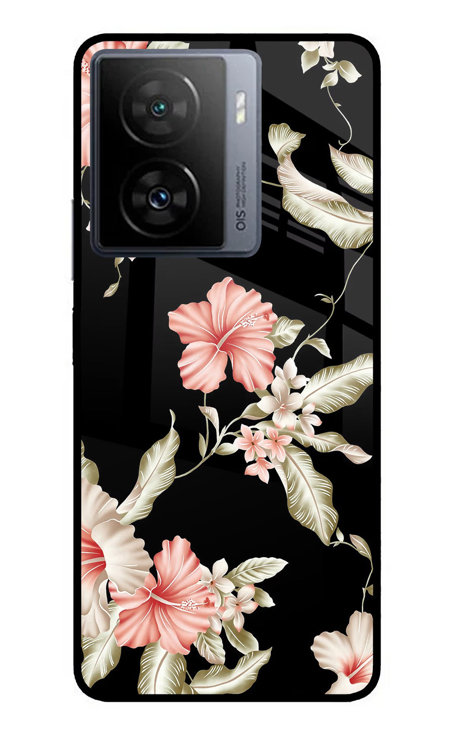Flowers iQOO Z7 5G Back Cover, Metal case