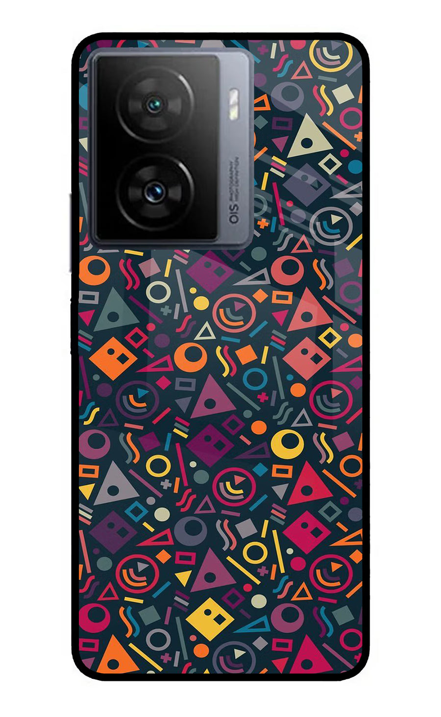Geometric Abstract iQOO Z7 5G Back Cover, Metal case